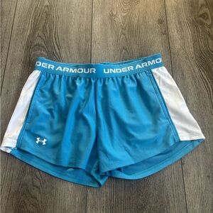 Under Armour  Blue and White Shorts